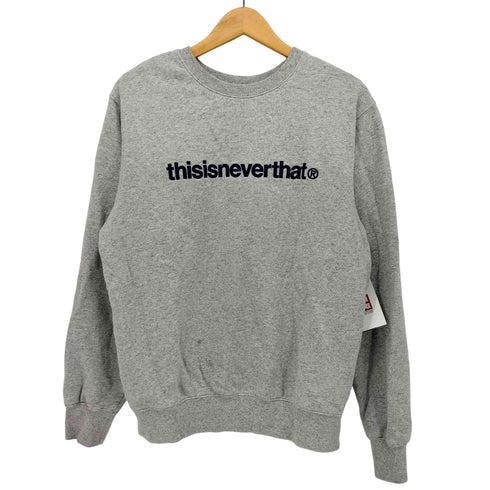 ディスイズネバーザット thisisneverthat T-LOGO CREWNECK ロゴ 刺繍 クルーネック スウェット メンズ import:S